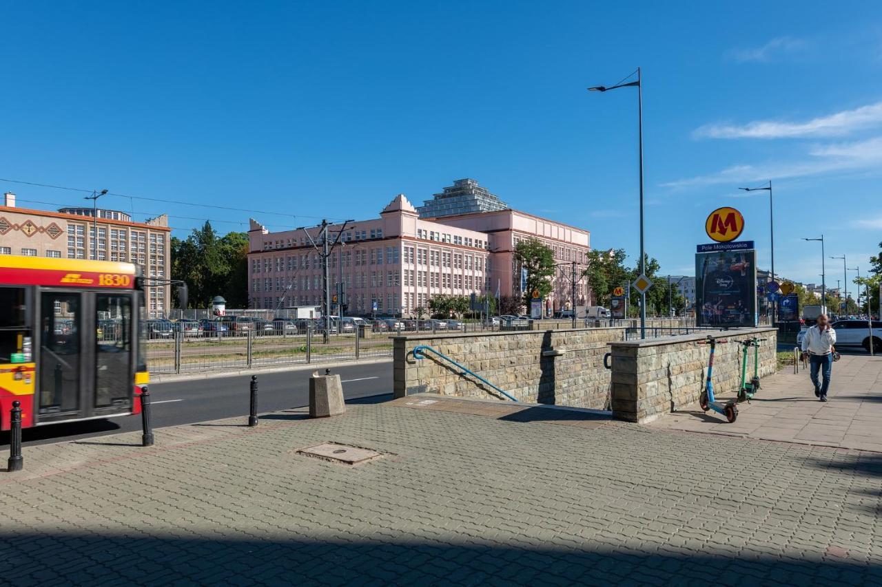Batorego 16 Blue Prywatne Mieszkanie 300M Od Metro Pole Mokotowskie I Sgh Samodzielne Zameldowanie! Self Check-In System! Varšava Exteriér fotografie